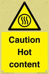 Caution Hot content